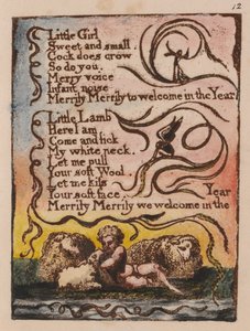 Songs of Innocence and of Experience, Plate 12, Spring (Bentley 23) by William Blake